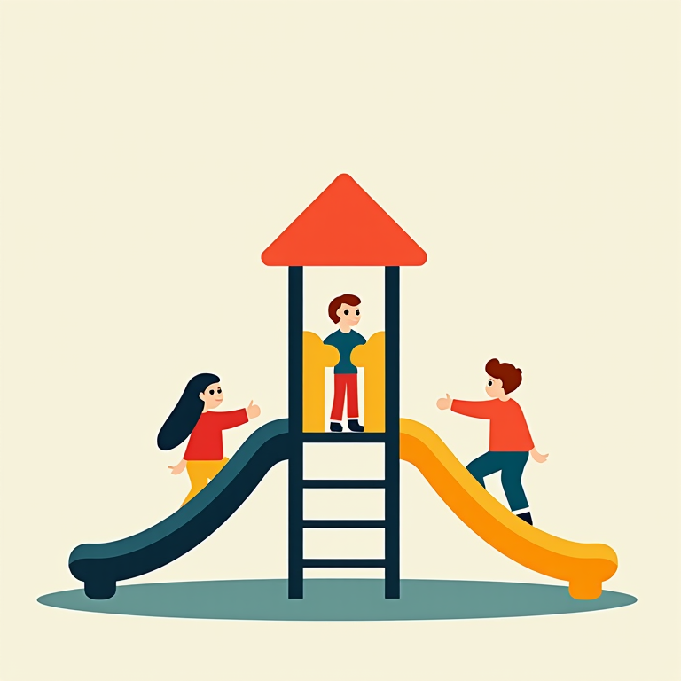 Kinder auf dem Spielplatz